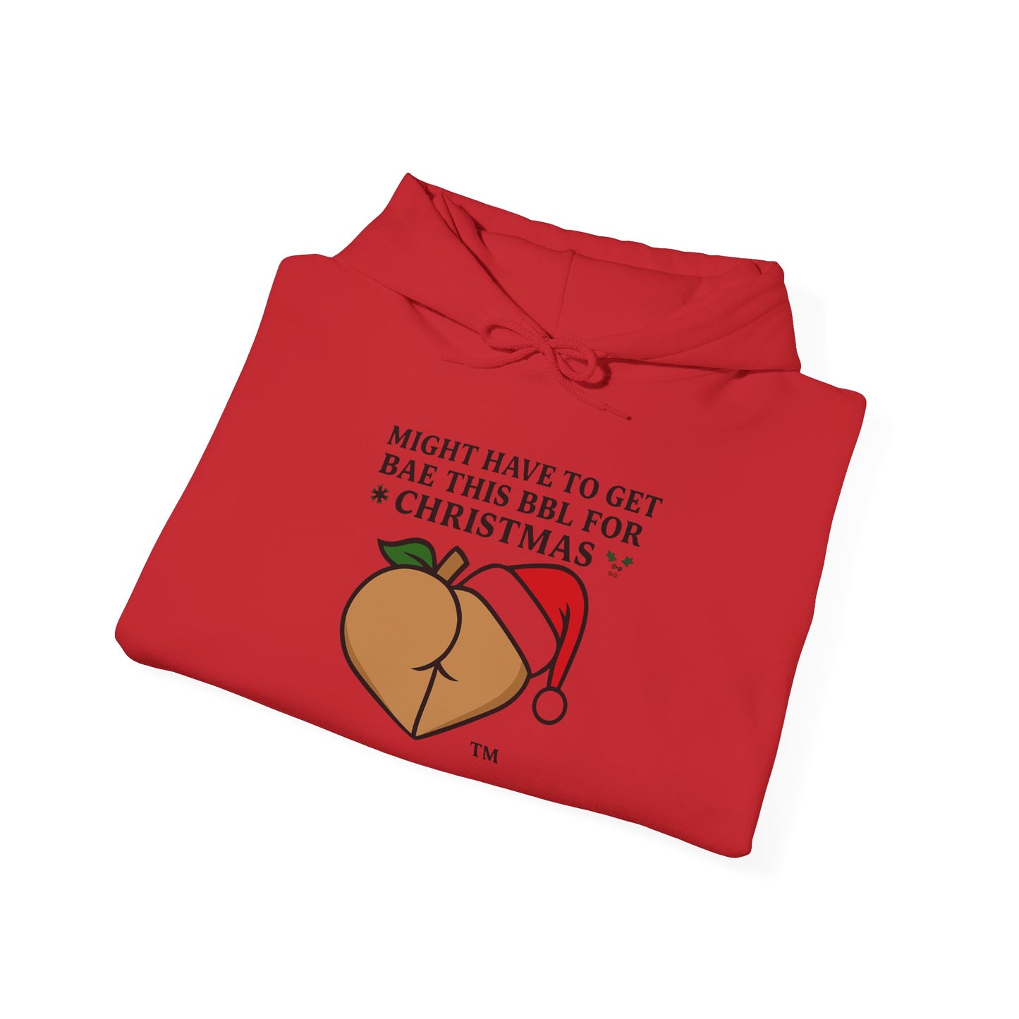 Christmas BBL (Caramel) Hoodie - 'Might Have to Get Bae This BBL for Christmas'
