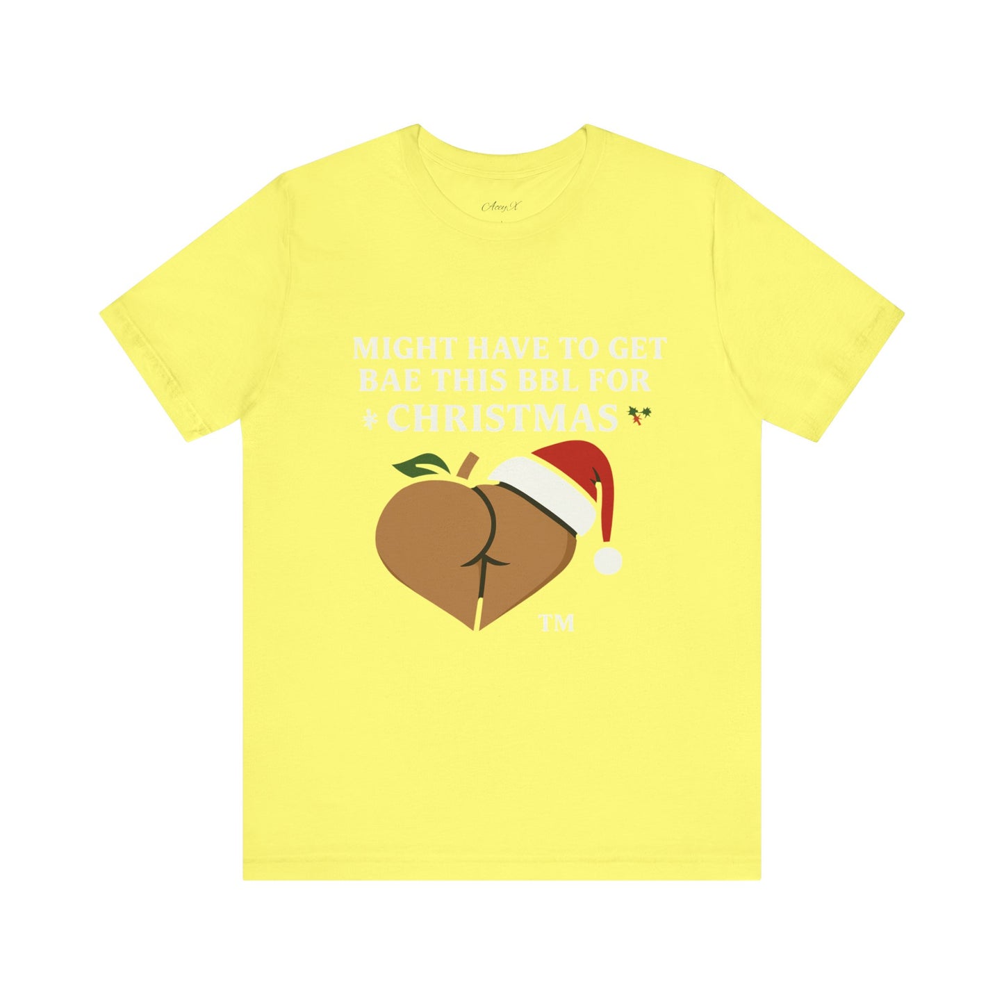 Christmas BBL (Caramel) Shirt - 'Might Have to Get Bae This BBL for Christmas'