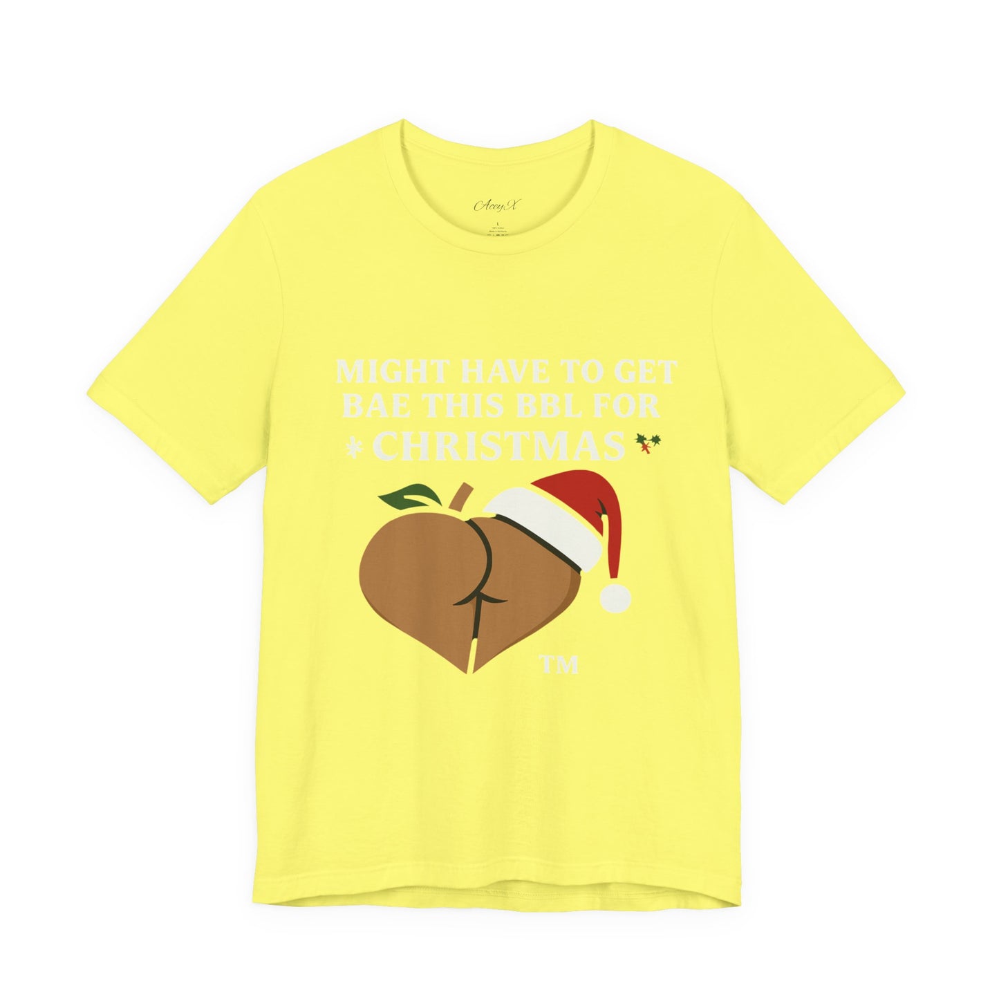 Christmas BBL (Caramel) Shirt - 'Might Have to Get Bae This BBL for Christmas'