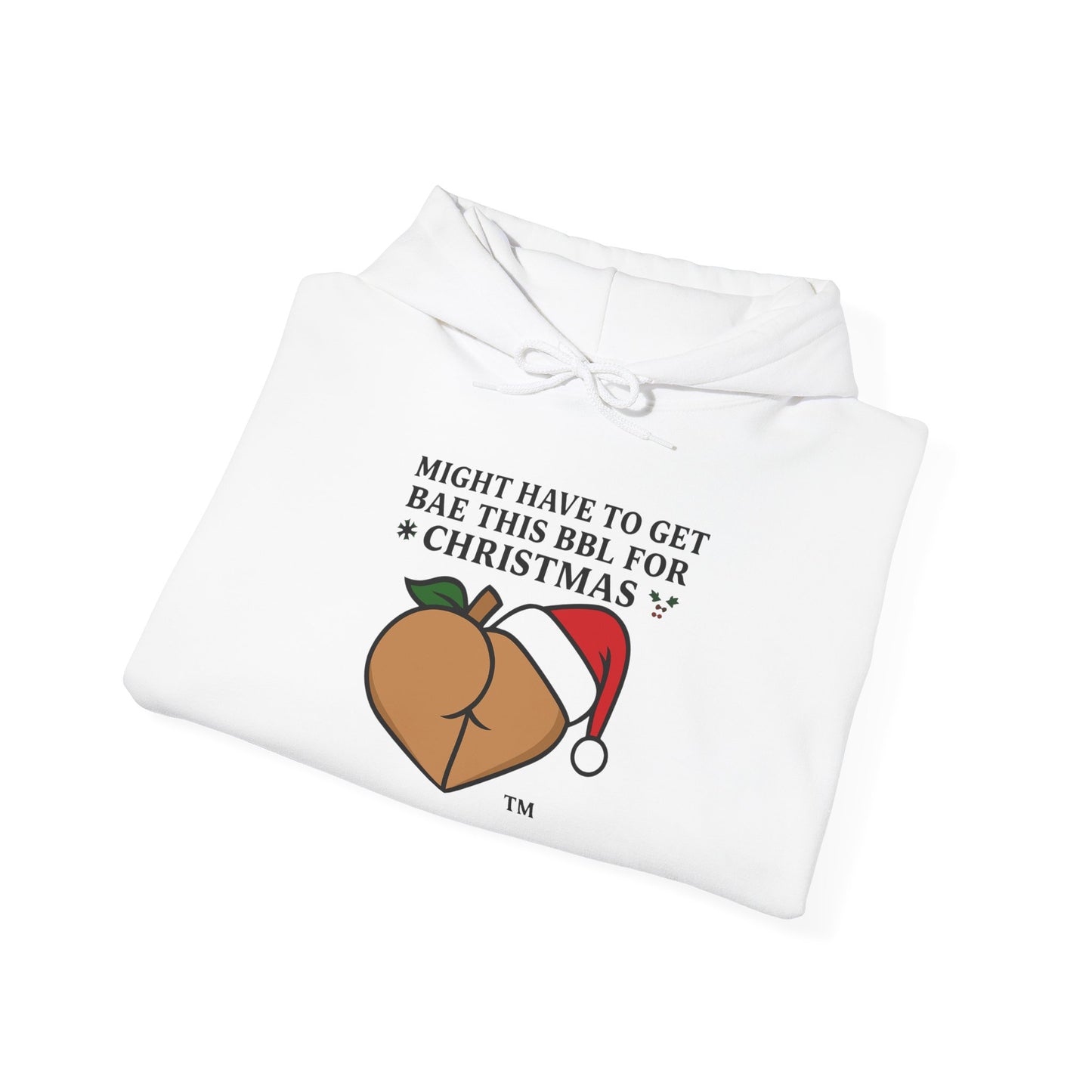 Christmas BBL (Caramel) Hoodie - 'Might Have to Get Bae This BBL for Christmas'