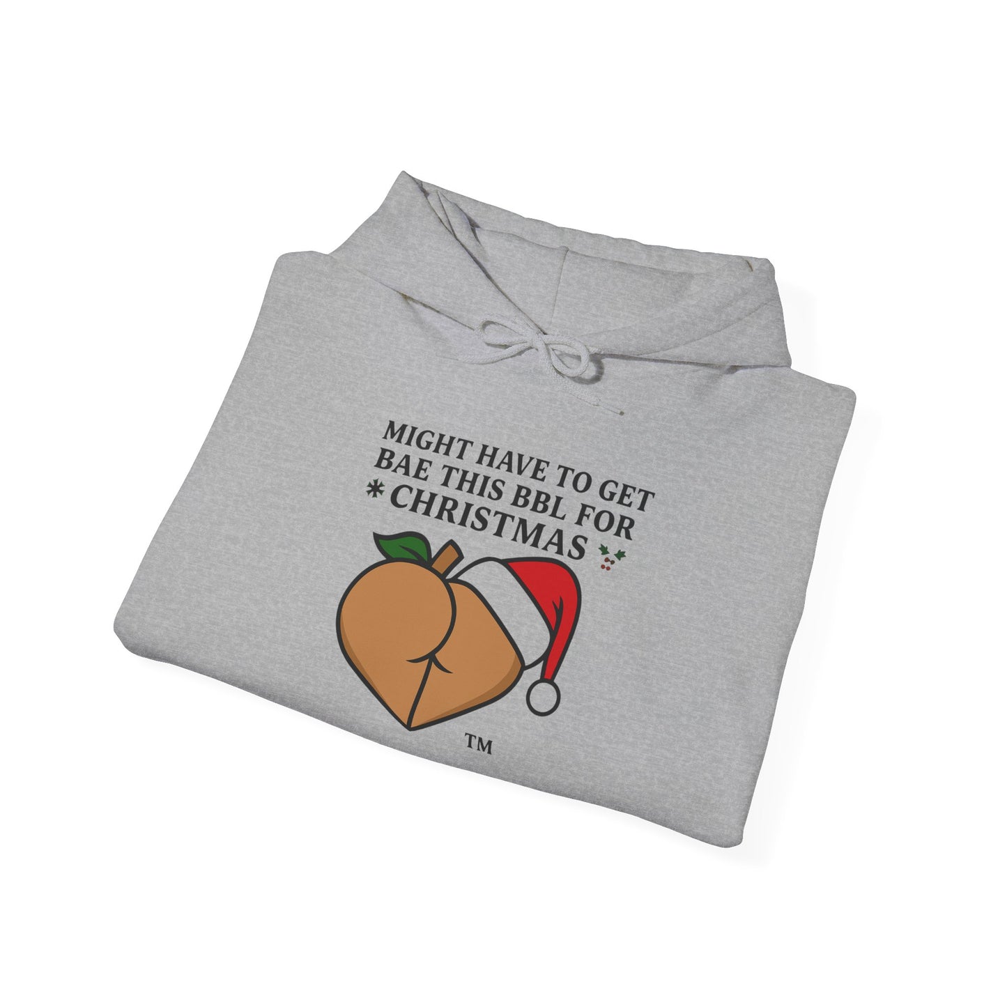 Christmas BBL (Caramel) Hoodie - 'Might Have to Get Bae This BBL for Christmas'