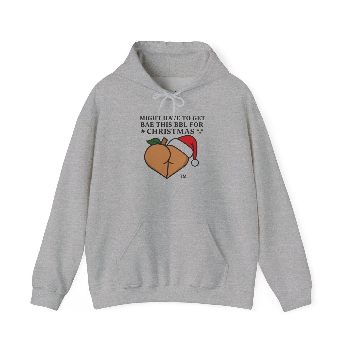 Christmas BBL (Caramel) Hoodie - 'Might Have to Get Bae This BBL for Christmas'