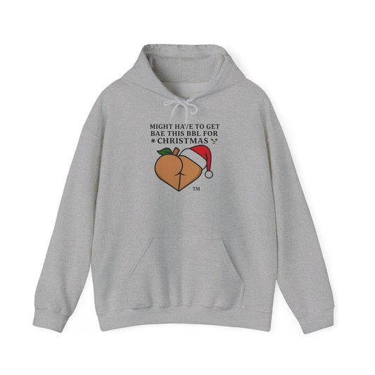 Christmas BBL (Caramel) Hoodie - 'Might Have to Get Bae This BBL for Christmas'
