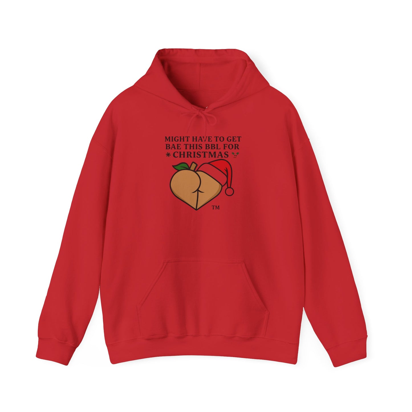 Christmas BBL (Caramel) Hoodie - 'Might Have to Get Bae This BBL for Christmas'