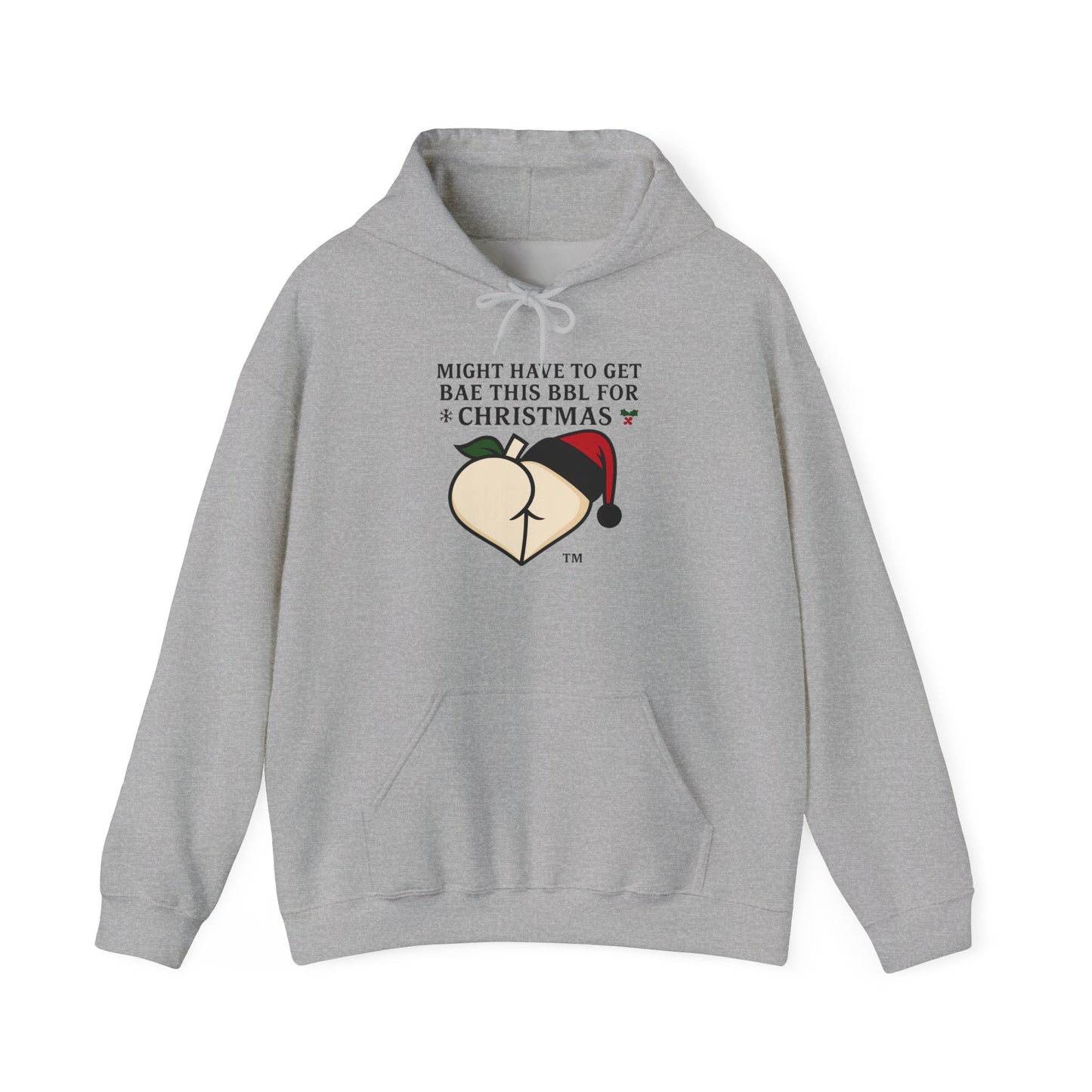 Christmas BBL (Vanilla) Hoodie - 'Might Have to Get Bae This BBL for Christmas'