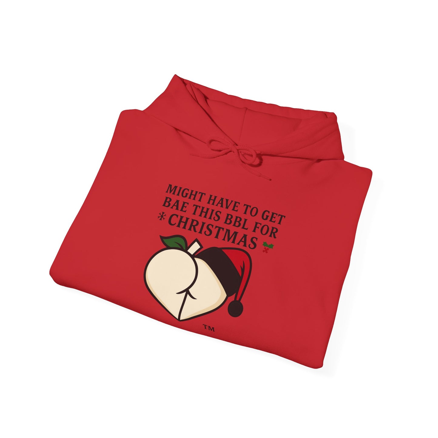 Christmas BBL (Vanilla) Hoodie - 'Might Have to Get Bae This BBL for Christmas'