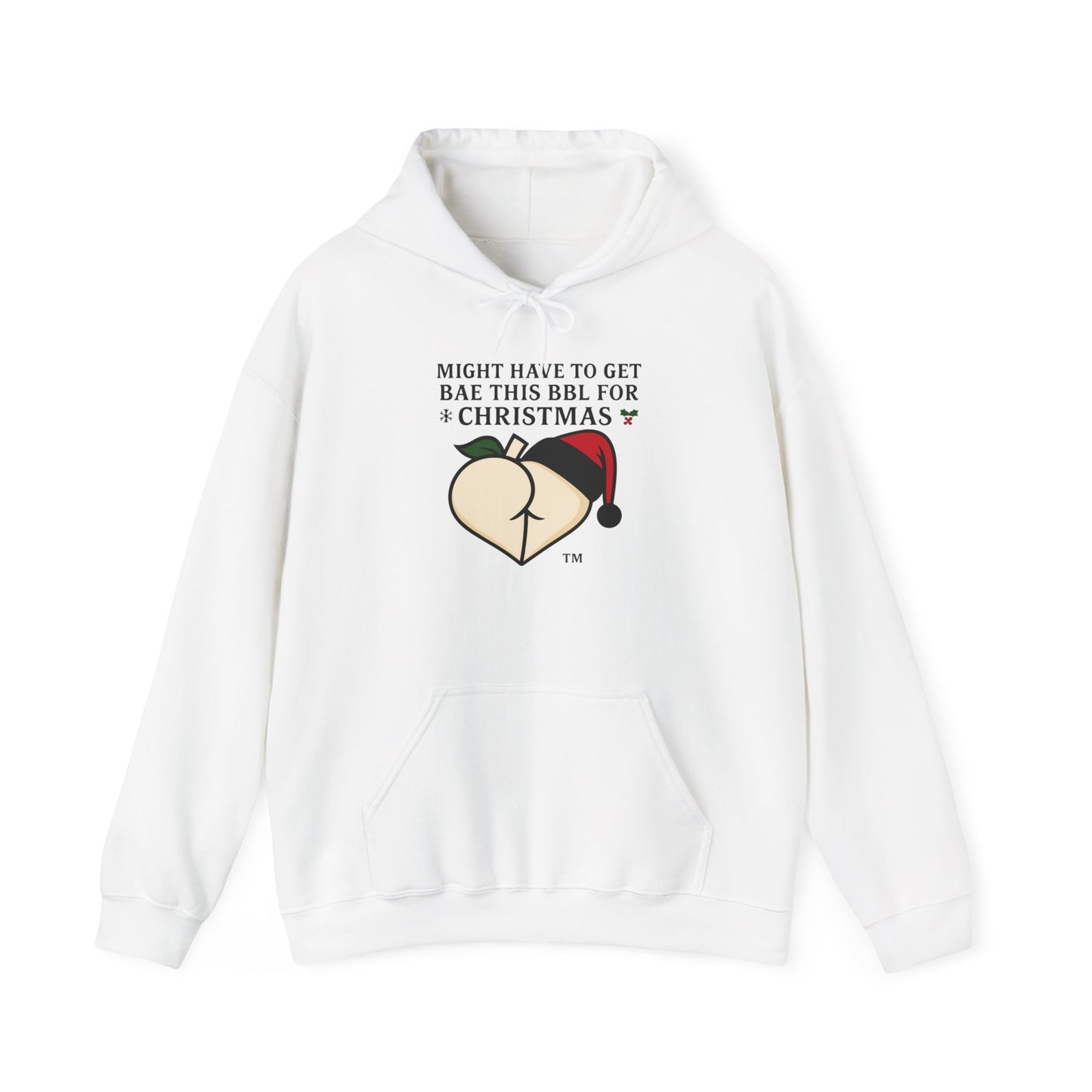 Christmas BBL (Vanilla) Hoodie - 'Might Have to Get Bae This BBL for Christmas'