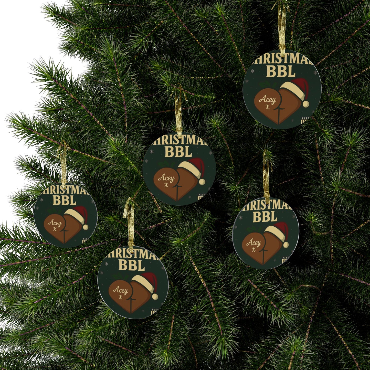 Christmas BBL - Acrylic Ornament