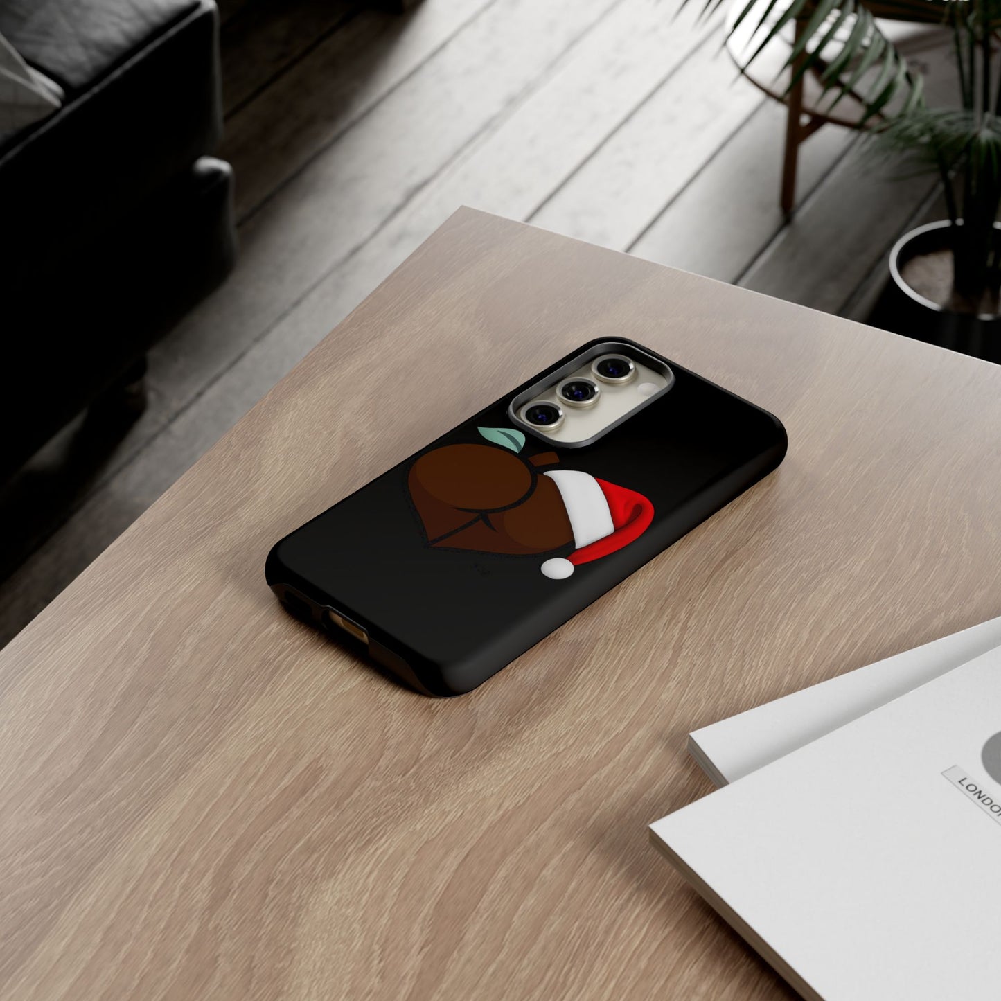Christmas BBL Phone Case (Chocolate)