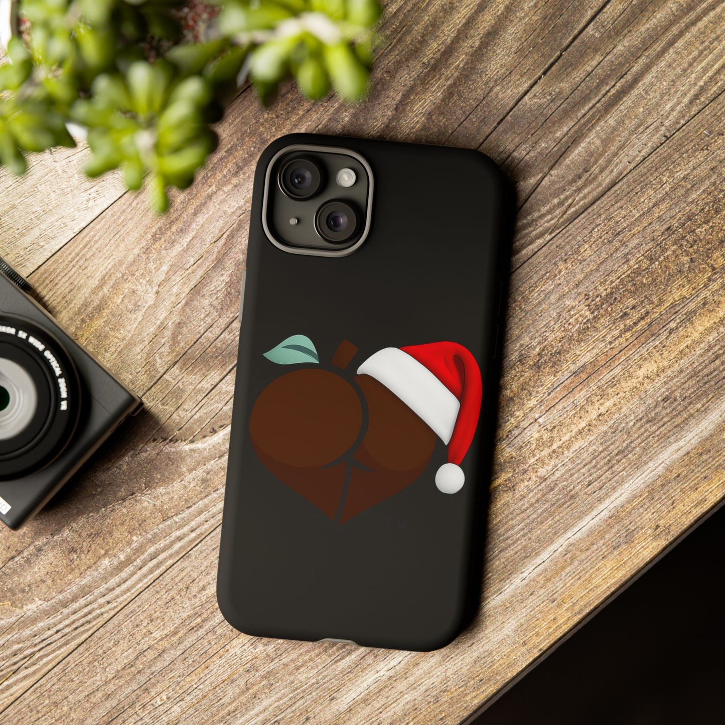 Christmas BBL Phone Case (Chocolate)