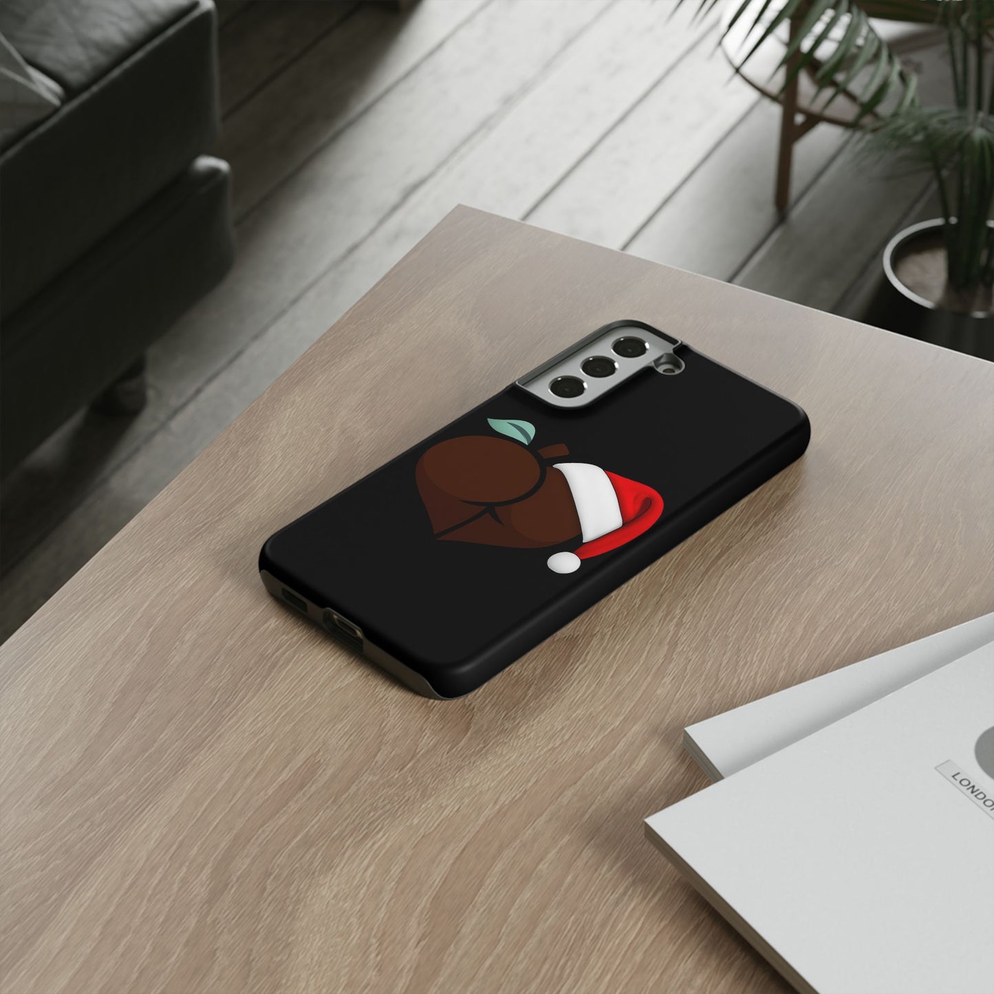 Christmas BBL Phone Case (Chocolate)