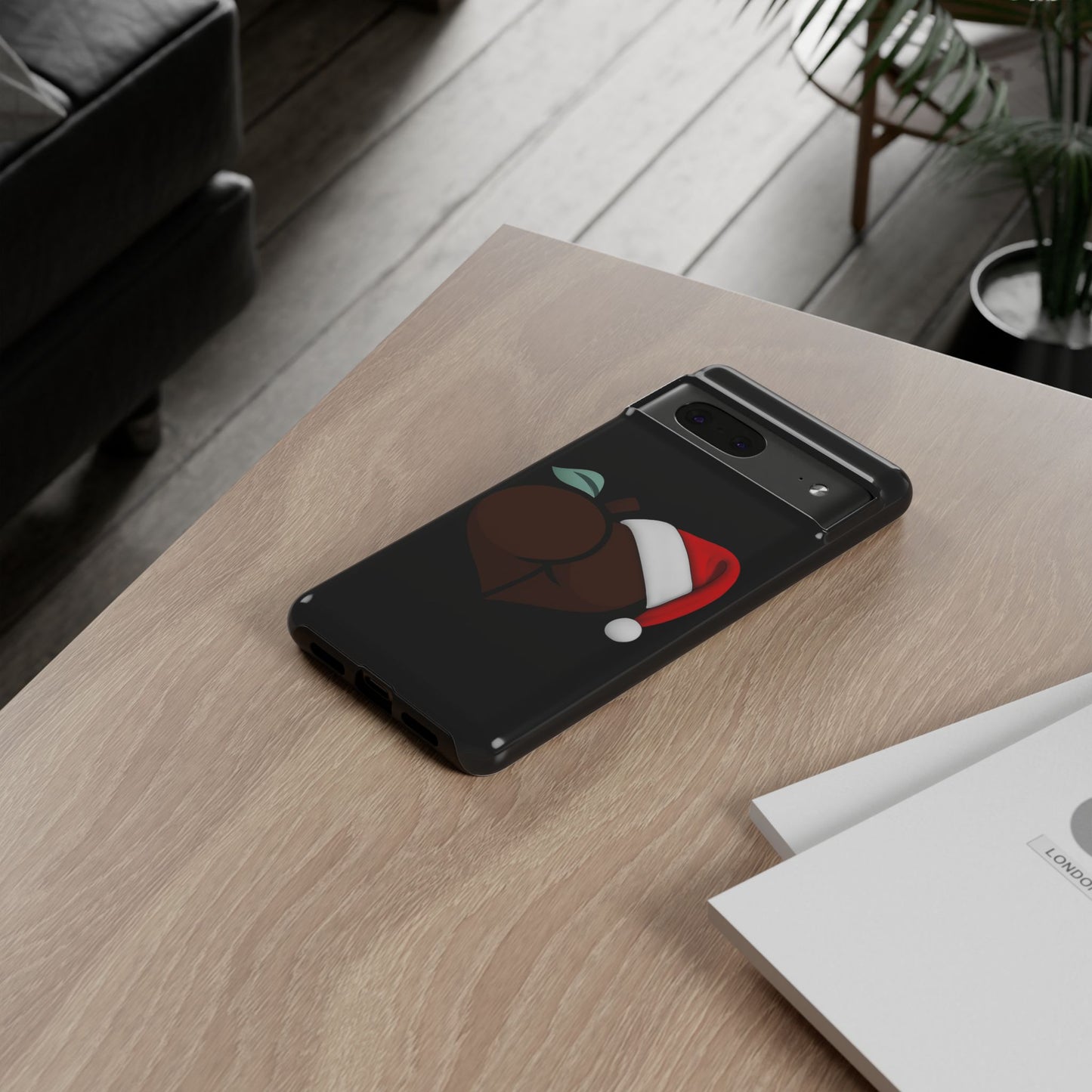 Christmas BBL Phone Case (Chocolate)