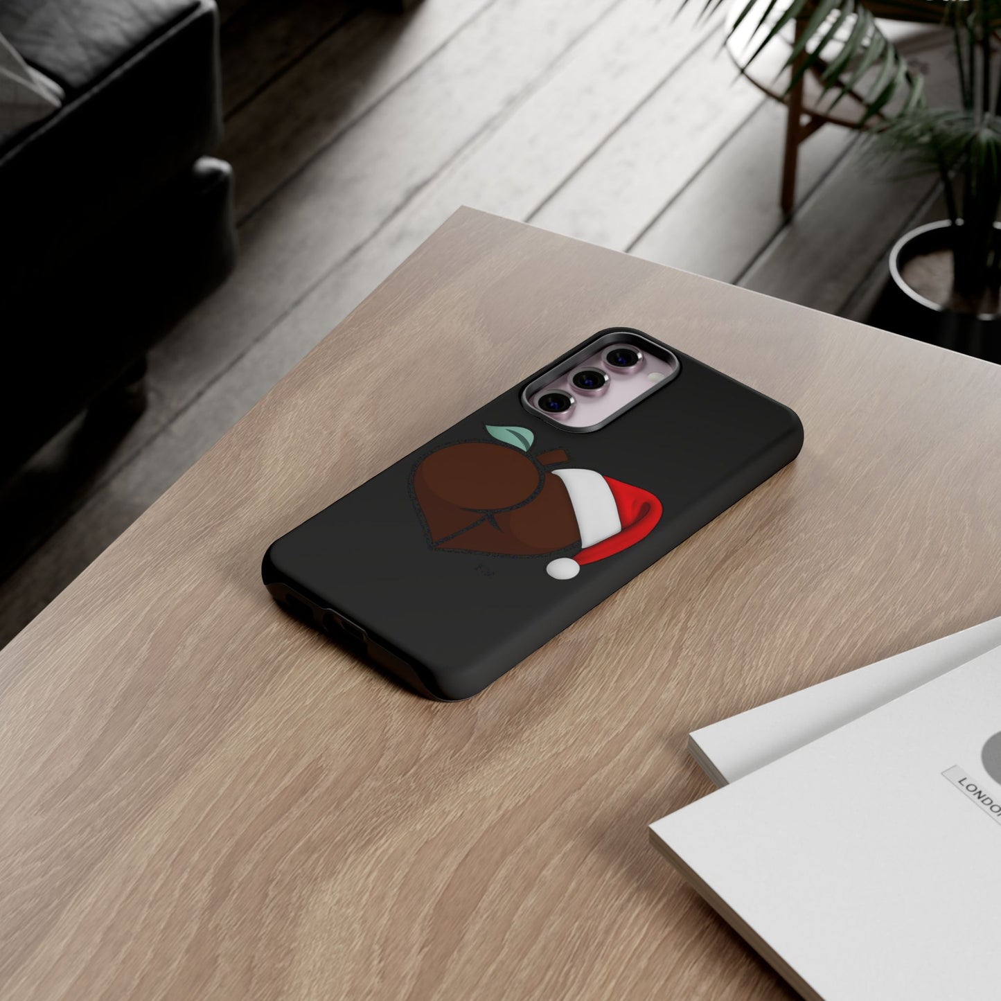 Christmas BBL Phone Case (Chocolate)