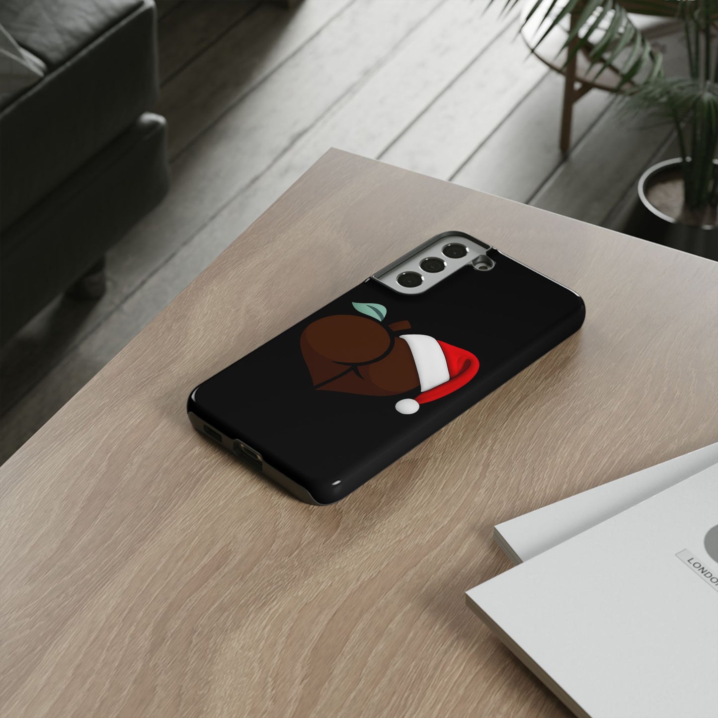 Christmas BBL Phone Case (Chocolate)