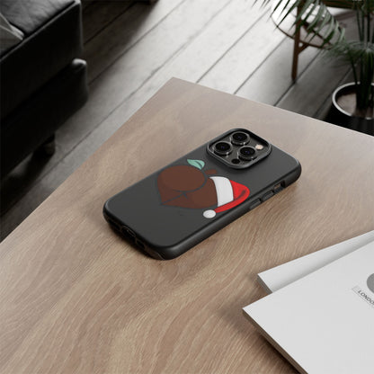Christmas BBL Phone Case (Chocolate)