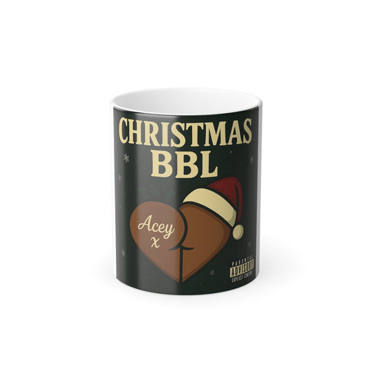 Christmas BBL Color-Morphing Mug — Personalized Acey Heart Design (11oz)