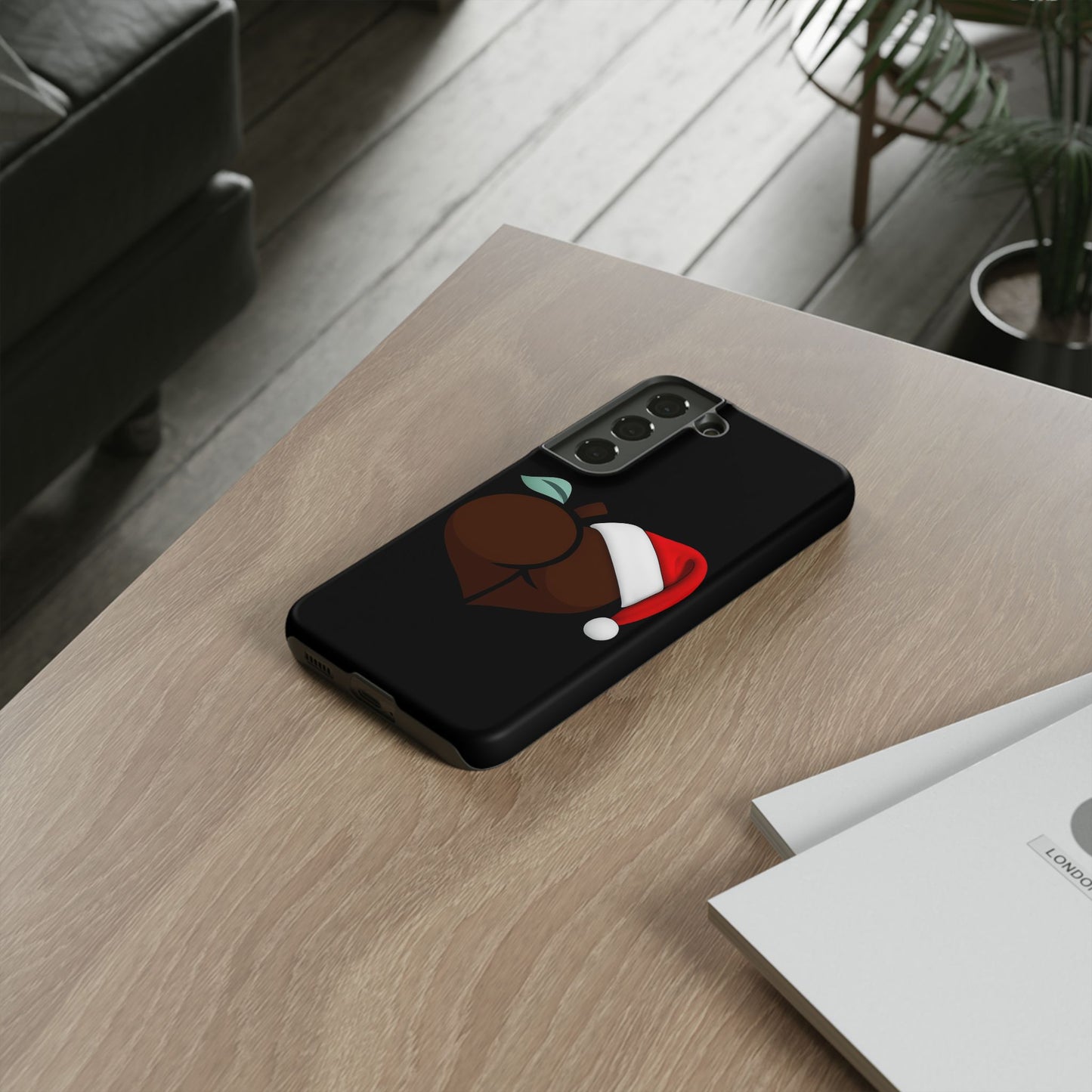 Christmas BBL Phone Case (Chocolate)