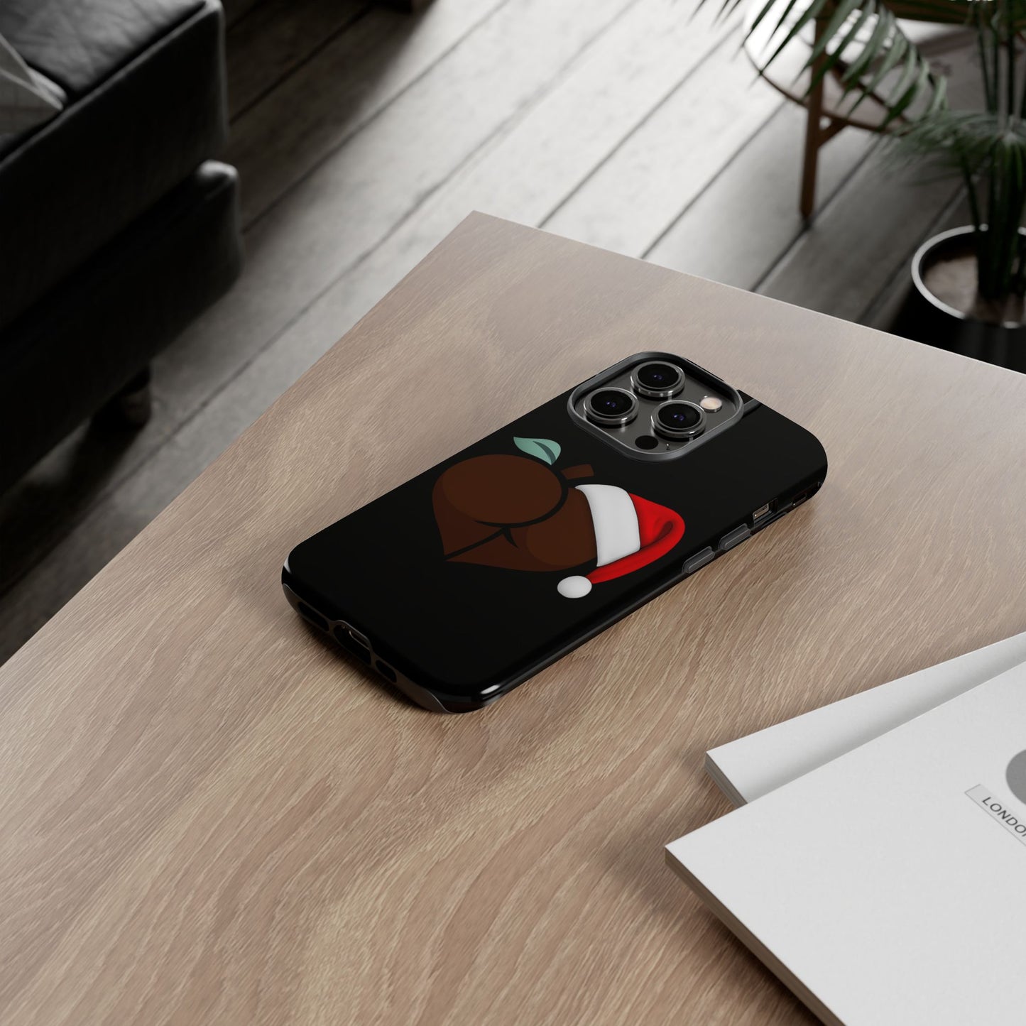 Christmas BBL Phone Case (Chocolate)